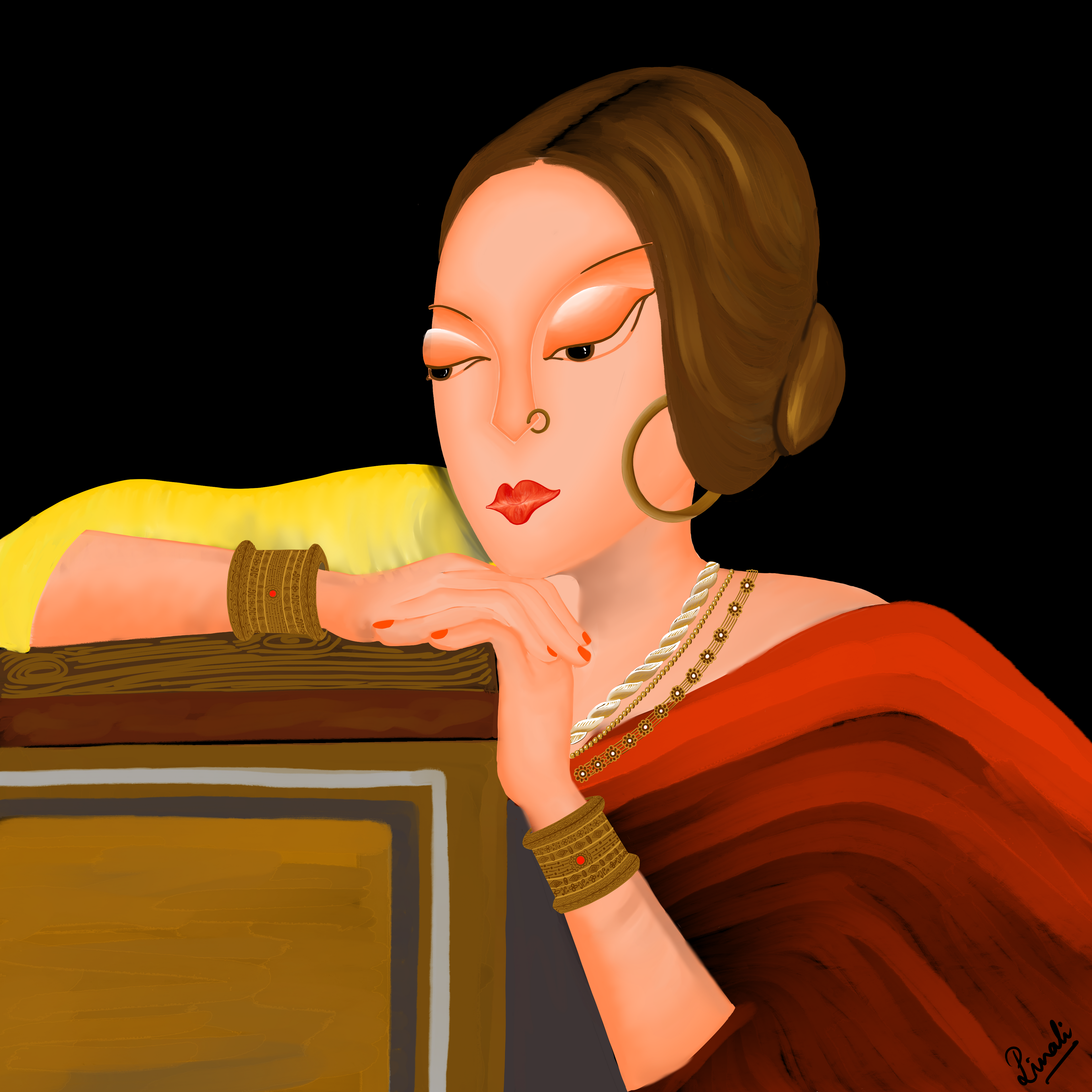 In her Quiet